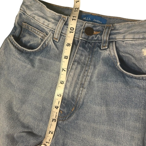 M.i .h Mimi Straight Leg High Waisted Denim Jeans Sz 25 - Picture 13 of 14